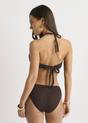 Brown Chocolate Textured Hardware Trim Bikini Bottom, Image 2 of 4
