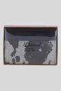 Brown Real Leather Hair-on-Hide Cow Print Card Holder Wallet, Image 1 of 3
