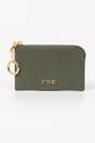 Khaki Etre Khaki Faux Leather Small Coin Purse, Image 1 of 2