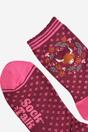 Pink Highland Cow Autumn Wreath Bamboo Socks, Image 4 of 5