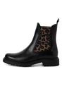 Black Tamaris Black Tamaris Black Leopard Chelsea Boots, Image 4 of 7