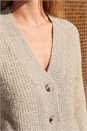Stone Soft Shimmer Knit Cardigan, Image 5 of 5