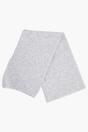 Light Grey Plain Wool Blend Winter Scarf, Image 3 of 4
