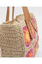 Multi Pia Rossini Multi Aurora - Straw Tote Bag, Image 4 of 5