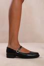 Black 'Hawthorn' Low Heel Loafer With Strap, Image 6 of 6