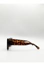 Brown Oversized Square Frame in Tortoiseshell, Image 3 of 6