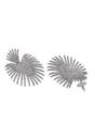 Silver Diva Sparkling Drop Earrings, Image 3 of 5