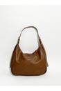 Tan Faux Leather Hobo Bag, Image 1 of 4