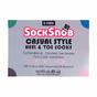 Dark Grey 5 Pack Ladies Soft Top Cotton Rich Socks with Coloured Heel & Toe, Image 4 of 4