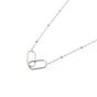 Silver Interlocking Paperclip Infinity Silver Necklace, Image 1 of 1