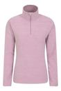 Light Pink Snowdon Melange Fleece Top, Image 2 of 4