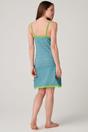 Blue Fluorescent British Boxers Blue Fluorescent "Blooming Fabulous" Bamboo Lace Strappy Nightdress, Image 3 of 4