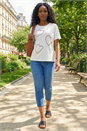 Ivory  Embellished Heart T-Shirt, Image 2 of 4
