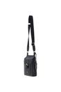 Black 'Eclisse Cuoio' Real Leather Crossbody Bag, Image 3 of 4