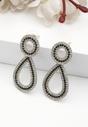 Silver Double Drop Earrings, Image 2 of 5