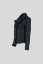 Black Ashwood Leather Black Real Leather Biker Jacket with Hidden Zips, Image 3 of 5
