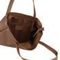 Tan 'SIENNA' Embossed Croc + Pebble Grain Unlined Leather Tote Bag, Image 2 of 5