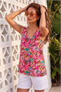 Pink Floral Cami Top, Image 2 of 4