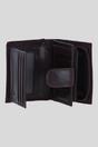Brown Suede & Leather RFID Protected Trifold Purse, Image 3 of 4
