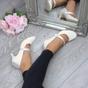Ivory Mid Heel Mary Jane Court Shoes, Image 5 of 6