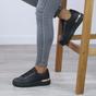 Black Flat Chunky Diamante Sparkly Trainers, Image 5 of 6