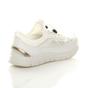 White AJVANI White Lace Up Memory Foam Trainers, Image 4 of 6