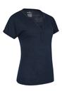 Navy Skye Slub Quick Dry TShirt, Image 3 of 3