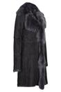 Dark Grey Toscana Sheep Suede Leather Trench Coat, Image 4 of 7