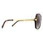 Brown Michael Kors Brown Square Dark Tortoise Gold Brown Gradient Sunglasses, Image 4 of 8