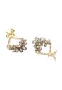 Gold Drop Earrings, Image 3 of 5
