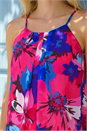 Pink Floral Print Chiffon Cami Top, Image 4 of 4