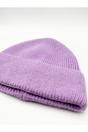Purple Ribbed Beanie Hat, Image 3 of 5
