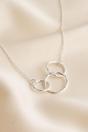 Silver Sterling Silver Three Circles Necklace, Image 3 of 3