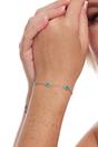 Silver Sterling Silver Blue Opal Bracelet, Image 2 of 3