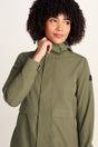Khaki Saunter Long Waterproof Jacket, Image 5 of 6