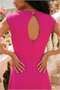 Cerise Fit & Flare Midi Dress, Image 4 of 4