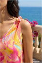 PINK Abstract Print V-Neck Cami Top, Image 4 of 4