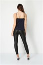 Navy  Sequin Front Vest Top, Image 2 of 3