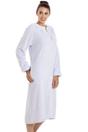 Light Blue Camille Lingerie Light Blue Supersoft Fleece Zip Up Housecoat, Image 2 of 5
