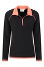 Black Montana Half Zip Fleece Top, Image 3 of 5