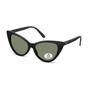 Black Cat Eye Matte Black Green Polarized MP71, Image 2 of 3