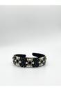 Black SVNX Black Embellished Crystal Headband, Image 2 of 5
