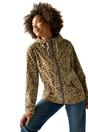Multi Regatta Multi Bayletta Leopard Print Waterproof Jacket, Image 4 of 5