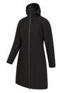 Black Hilltop Extra Long Waterproof Jacket, Image 3 of 4