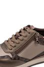 Taupe Faux Leather Sneakers - 23613, Image 5 of 7