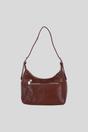 Tan Ashwood Leather Tan Real Leather and Suede Shoulder Bag with Detachable Crossbody Strap, Image 3 of 4