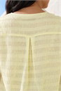 Lemon  Curve Stripe Textured Vest Top, Image 4 of 4