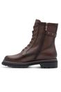 Brown Tamaris Brown Tamaris Womens Brown Leather Combat Boot, Image 4 of 6