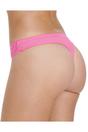 Pink 2 Pack Floral Lace Thong, Image 4 of 4