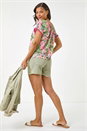 CORAL Floral Printed Bardot Top, Image 3 of 5